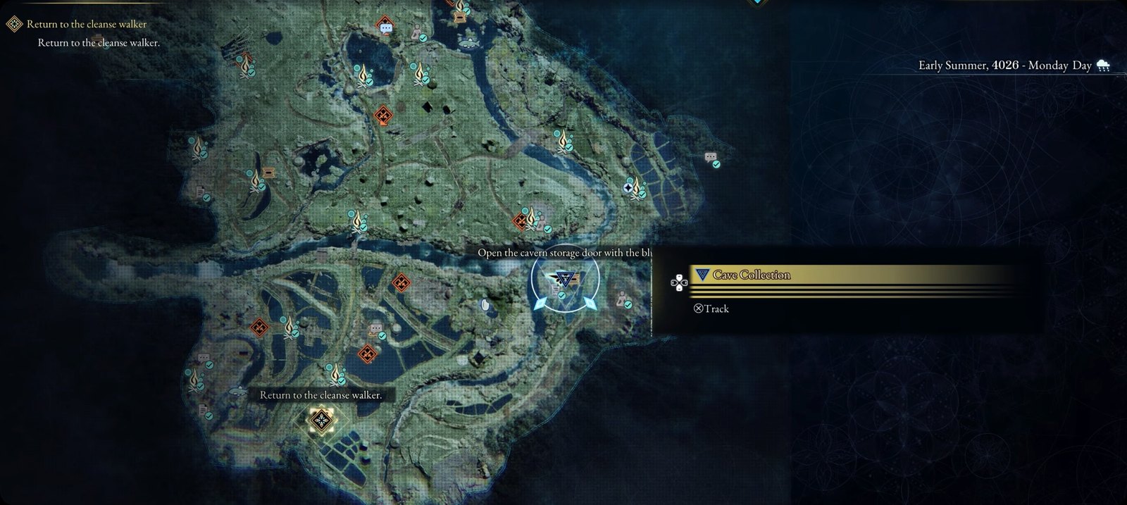 Map of the Ogouchi Buffer Zone in Beast of Reincarnation